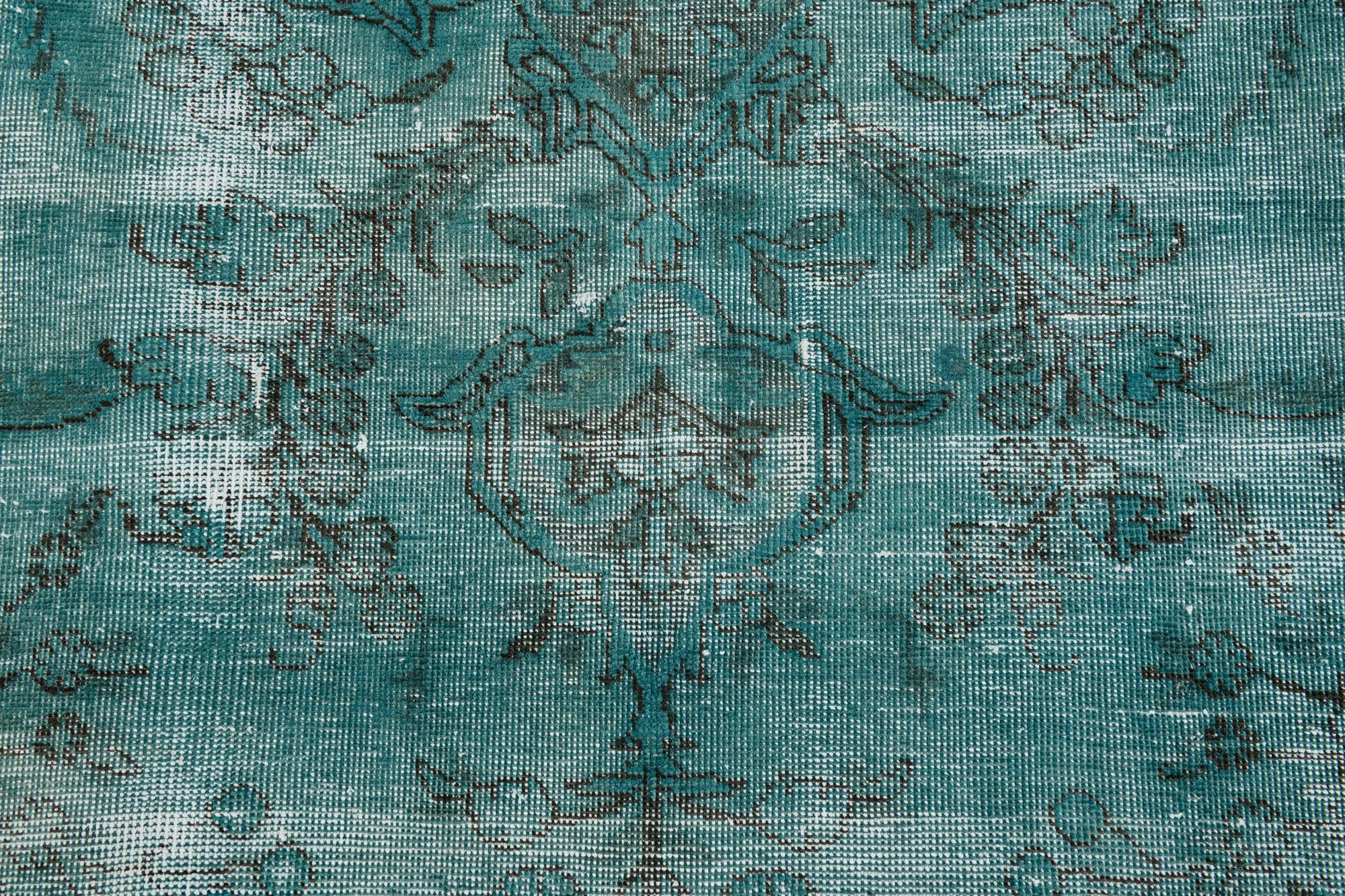 9' 9 x 11' 6 Hand Knotted Ultra Vintage Persian Wool Rug
