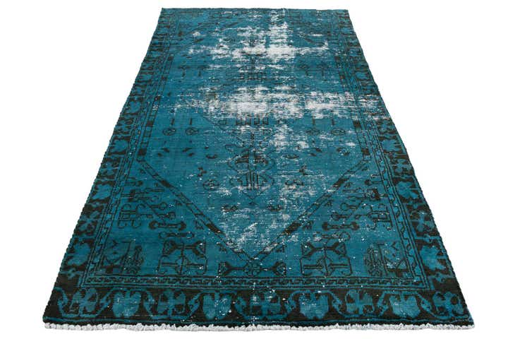 4' 1 x 7' Hand Knotted Ultra Vintage Persian Wool Rug
