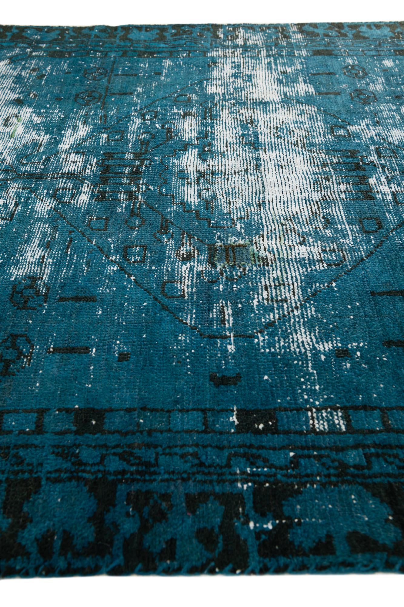 4' 1 x 7' Hand Knotted Ultra Vintage Persian Wool Rug