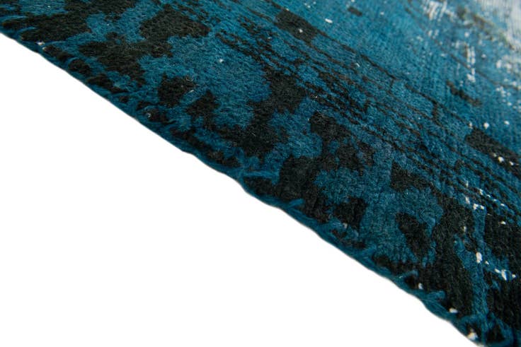 Detail image of 4' 1 x 7' Hand Knotted Ultra Vintage Persian Wool Rug
