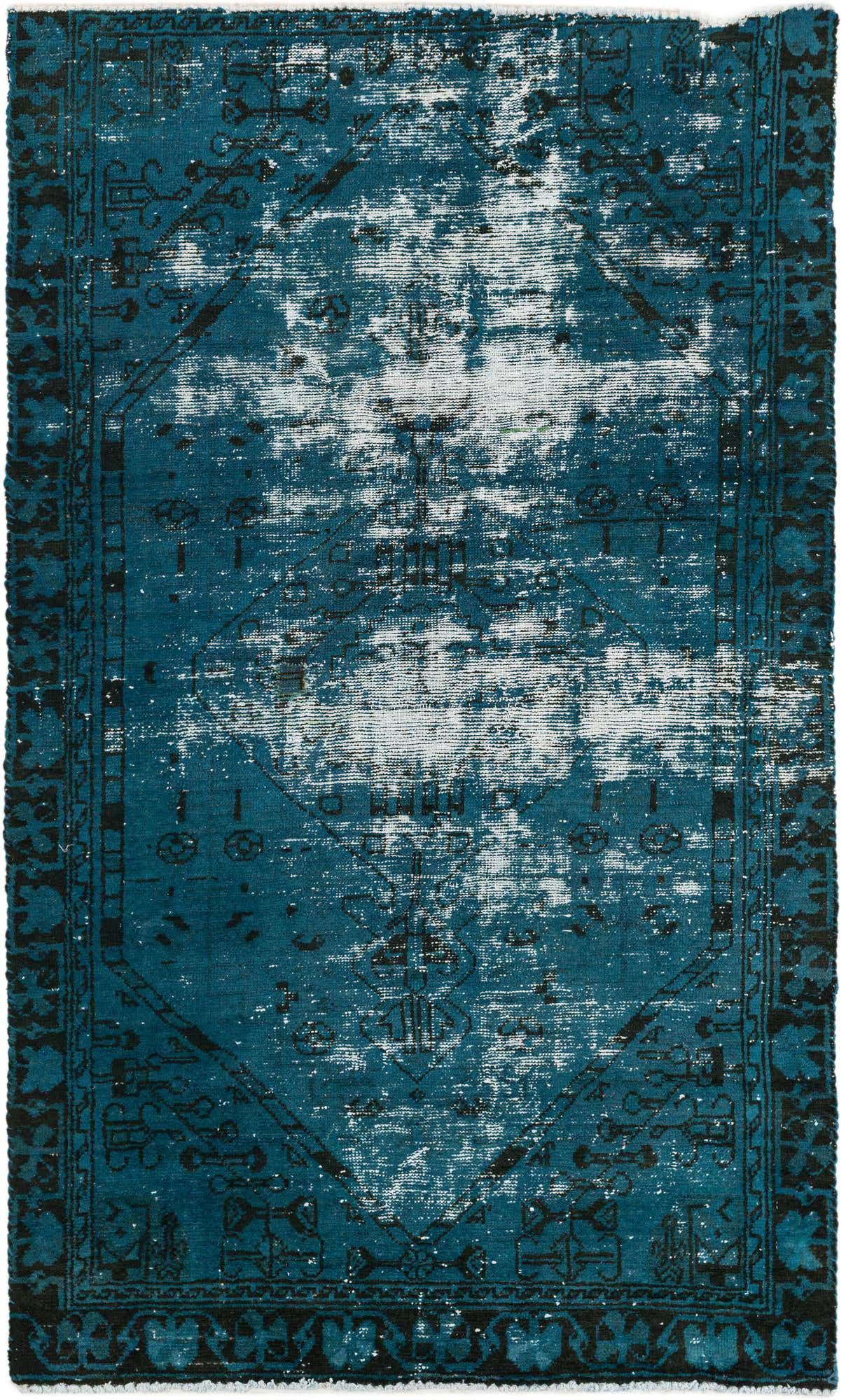 4' 1 x 7' Hand Knotted Ultra Vintage Persian Wool Rug