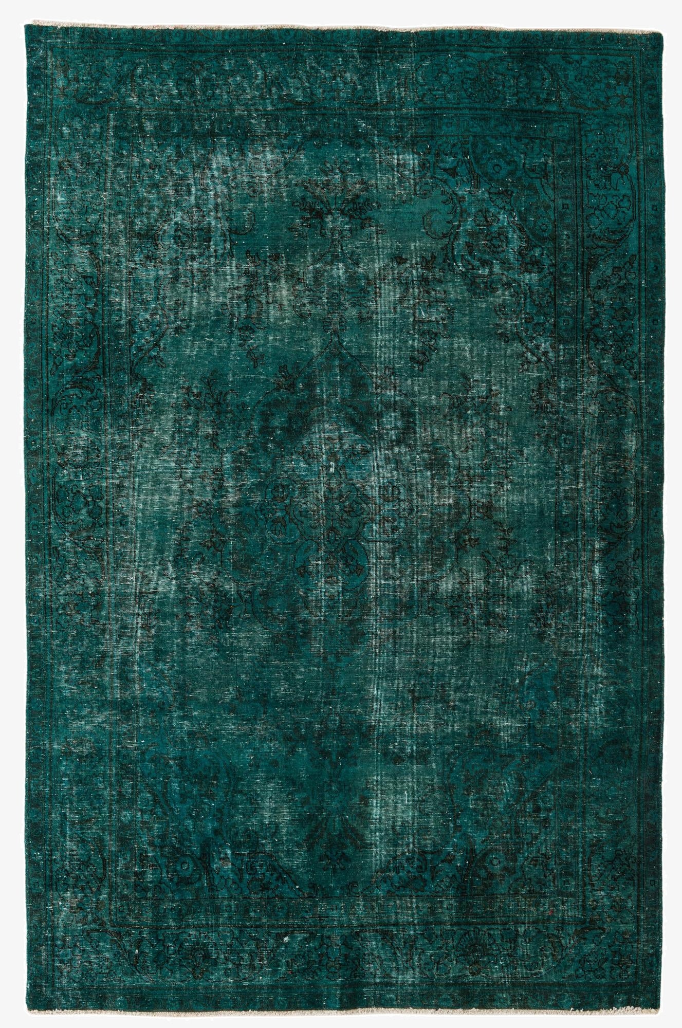 6' 6 x 10'  Hand Knotted Ultra Vintage Persian Wool Rug