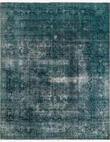 9' 10 x 12' 3 Hand Knotted Ultra Vintage Persian Wool Rug