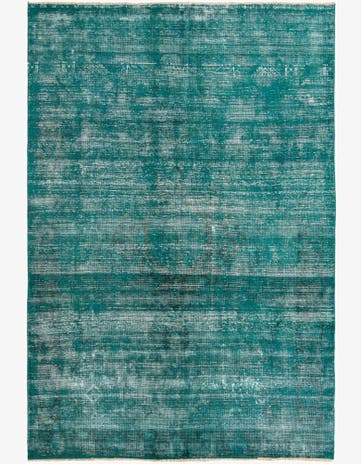 6' 5 x 9' 6 Hand Knotted Ultra Vintage Persian Wool Rug