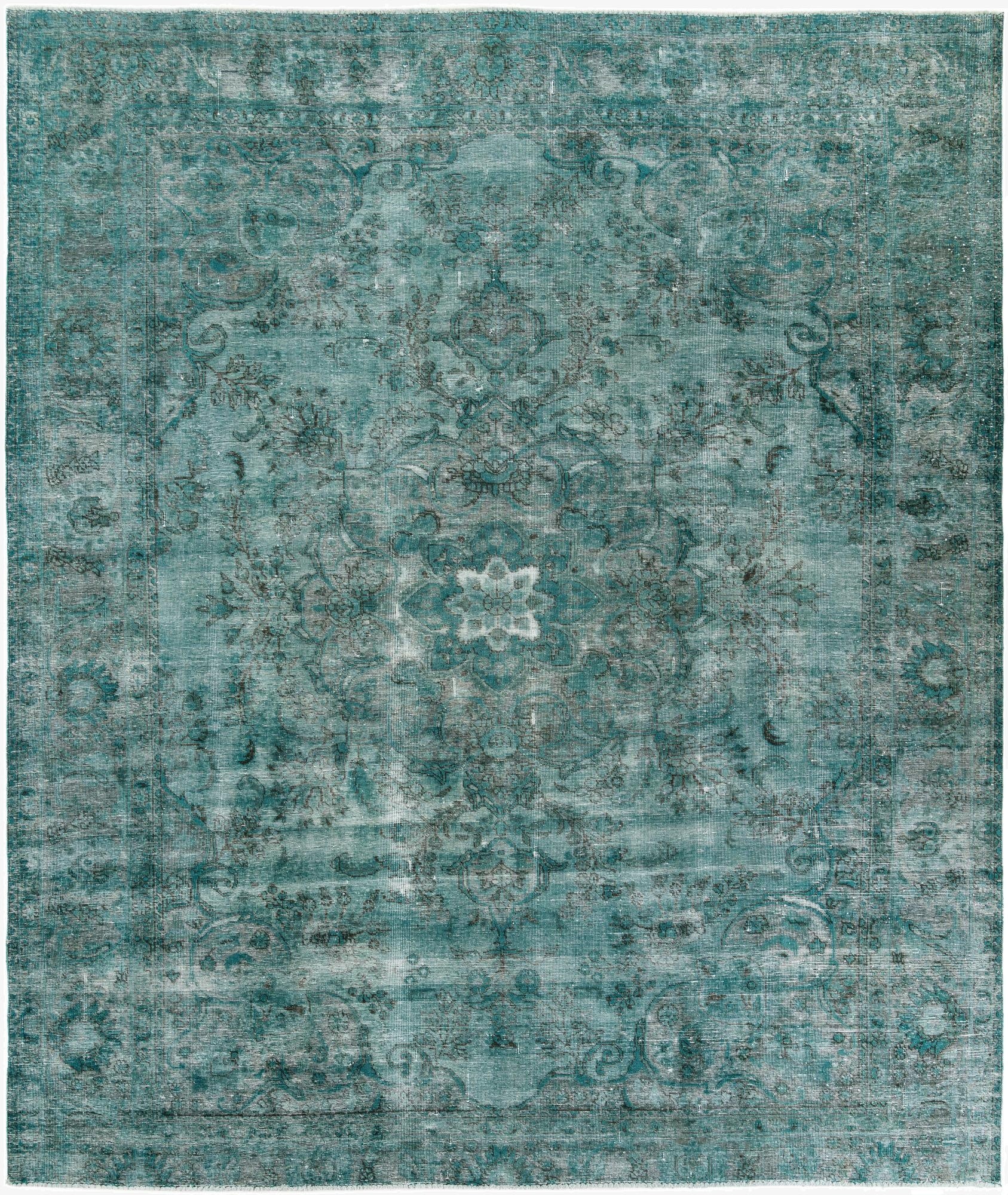 9' 9 x 11' 6  Hand Knotted Ultra Vintage Persian Wool Rug