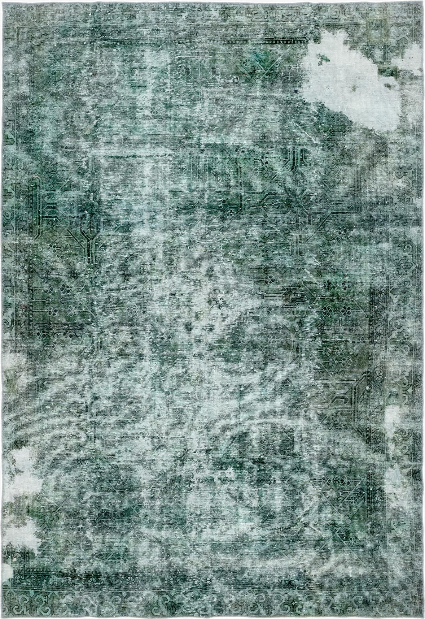 7' x 10' 2  Hand Knotted Ultra Vintage Persian Wool Rug