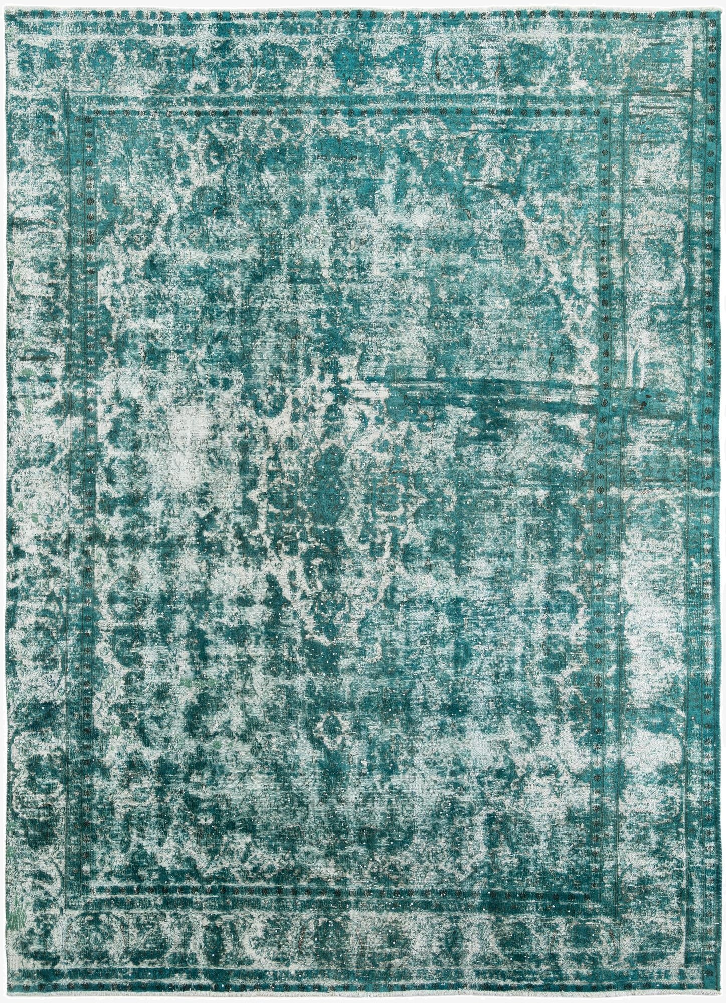 9' x 12' 9  Hand Knotted Ultra Vintage Wool Rug