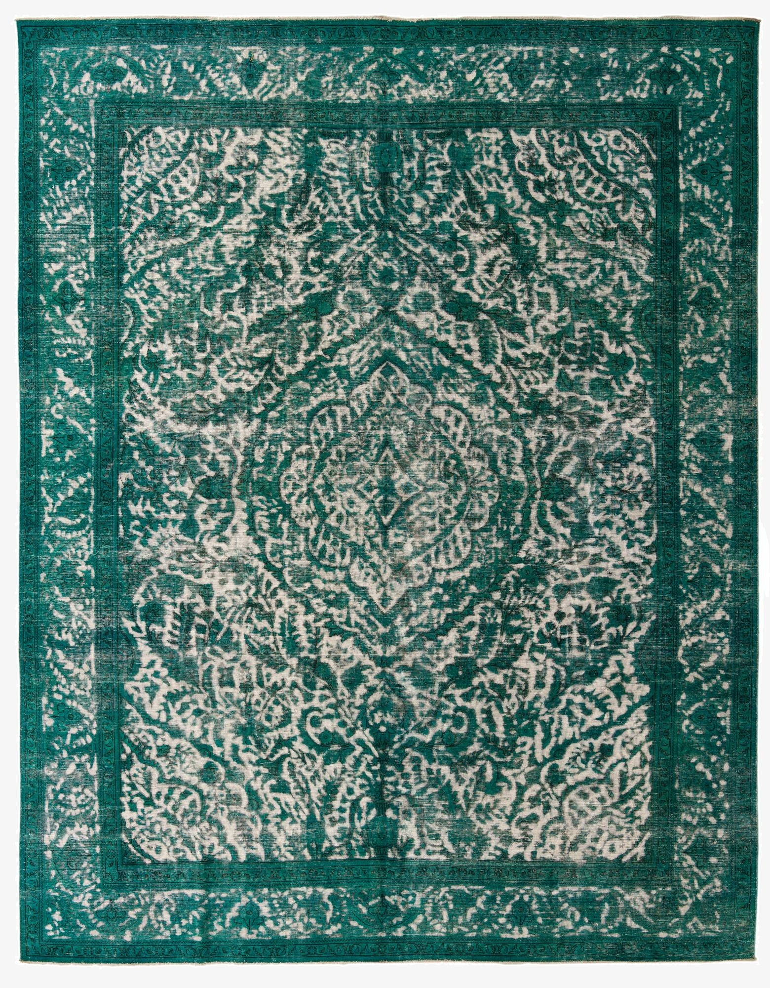 10' x 12' 9  Hand Knotted Ultra Vintage Persian Wool Rug