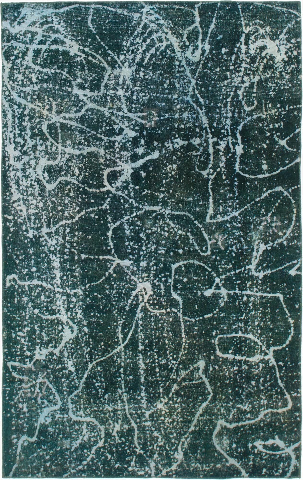 6' x 9' 6  Hand Knotted Ultra Vintage Persian Wool Rug