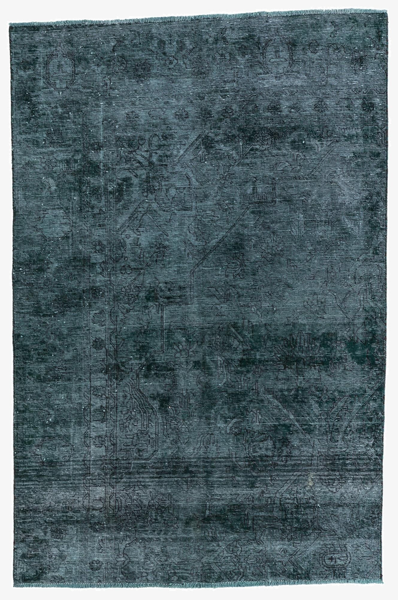 4' 5 x 6' 6  Hand Knotted Ultra Vintage Persian Wool Rug