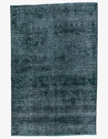 4' 5 x 6' 6 Hand Knotted Ultra Vintage Persian Wool Rug