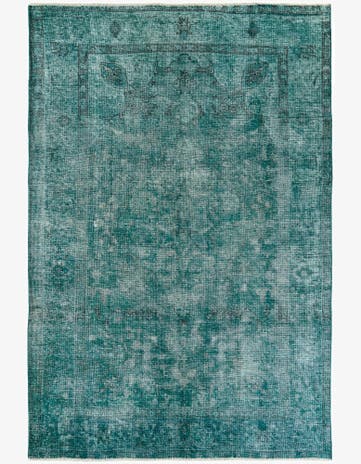 6' 5 x 9' 7 Hand Knotted Ultra Vintage Persian Wool Rug