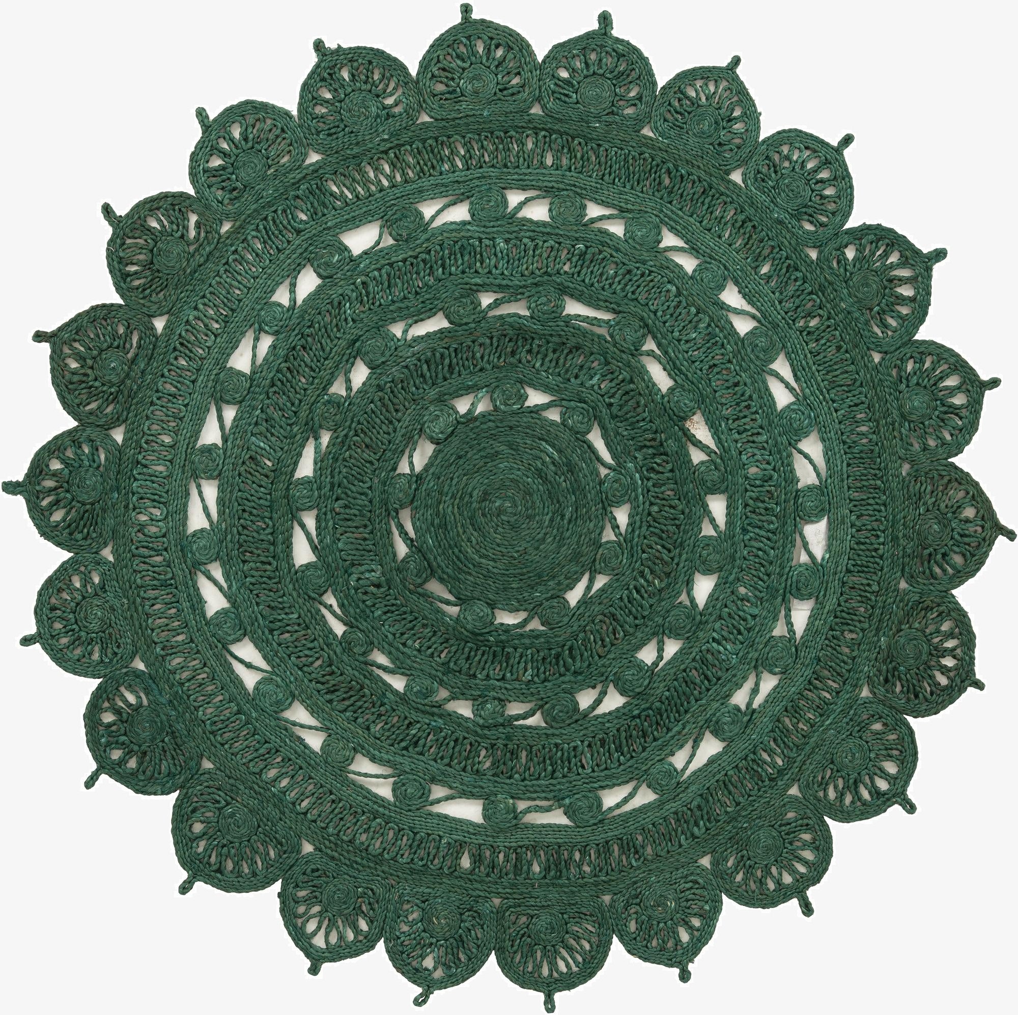 Primary image 5' 1 x 5' 1  Hand Braided Jute Round Rug