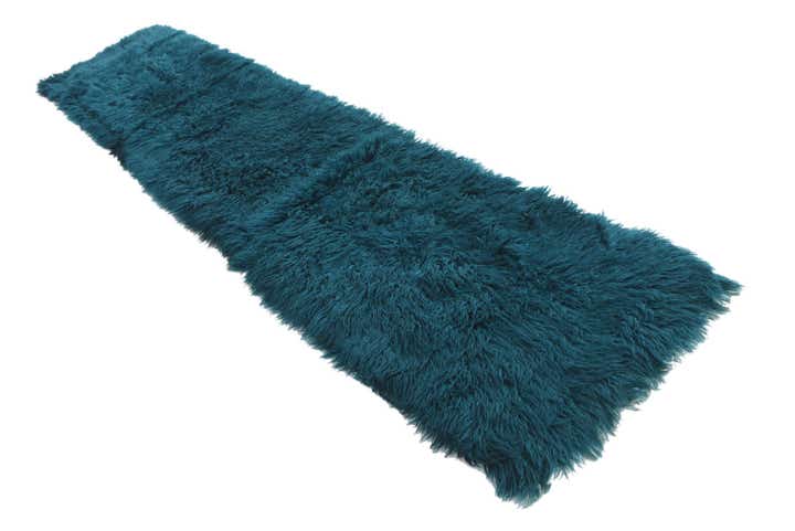 2' 4 x 11' Hand Knotted Moroccan Wool Runner Rug