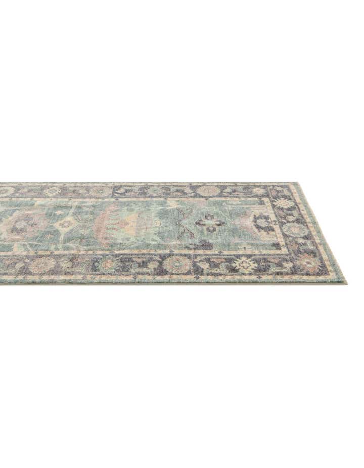 2' 8 x 9' 6 Hand Knotted Oushak Wool Runner Rug