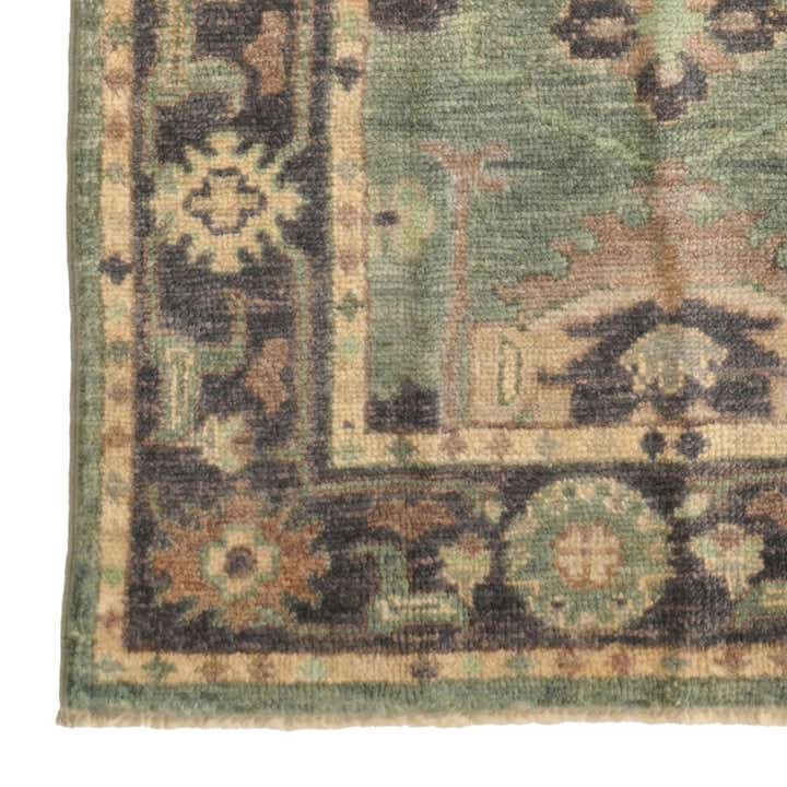 2' 8 x 9' 6 Hand Knotted Oushak Wool Runner Rug