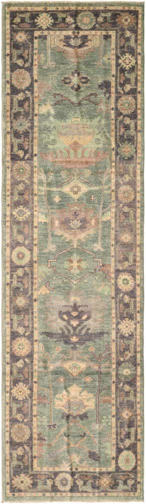 2' 8 x 9' 6 Hand Knotted Oushak Wool Runner Rug