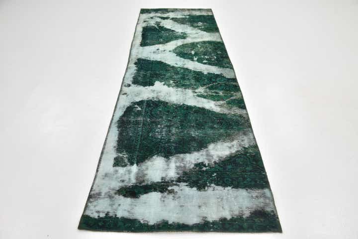 3' x 10' 2 Hand Knotted Ultra Vintage Persian Wool Runner Rug
