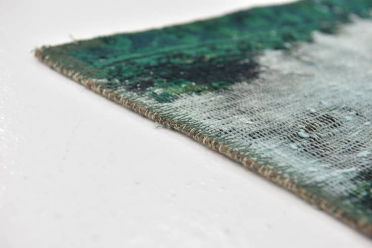 Detail image of 3' x 10' 2 Hand Knotted Ultra Vintage Persian Wool Runner Rug