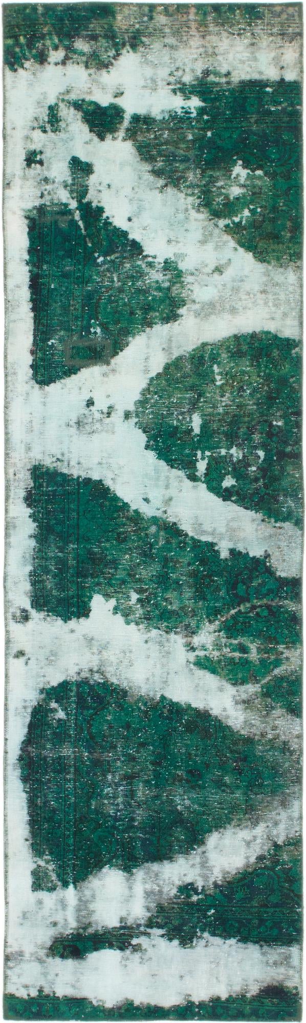 3' x 10' 2 Hand Knotted Ultra Vintage Persian Wool Runner Rug