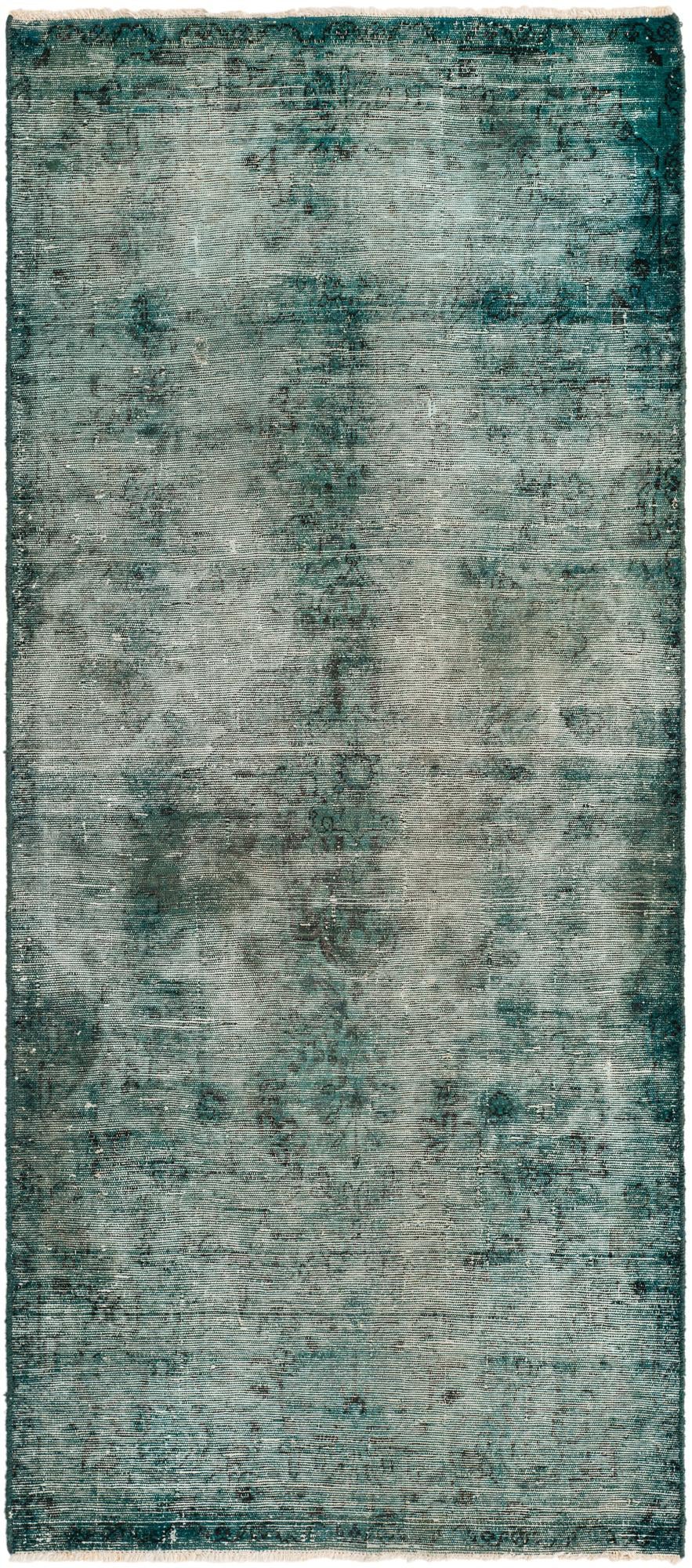 3' 7 x 8' 2 Hand Knotted Ultra Vintage Persian Wool Runner Rug