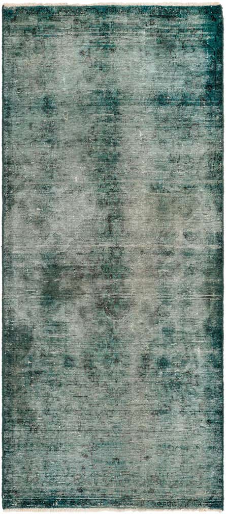 3' 7 x 8' 2 Hand Knotted Ultra Vintage Persian Wool Runner Rug