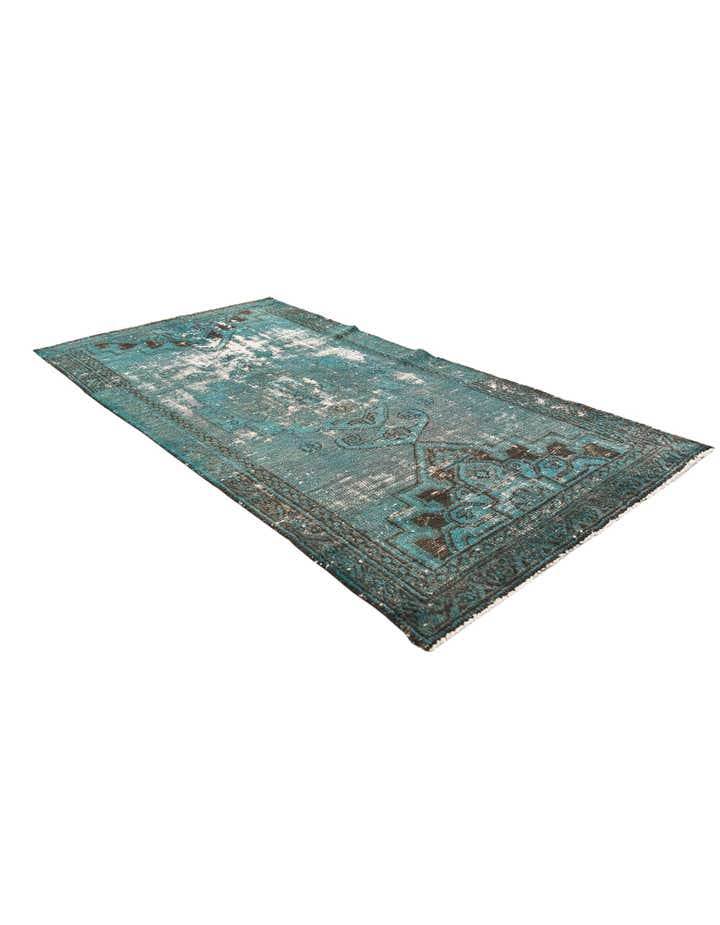 3' 1 x 6' 1 Hand Knotted Ultra Vintage Persian Wool Runner Rug