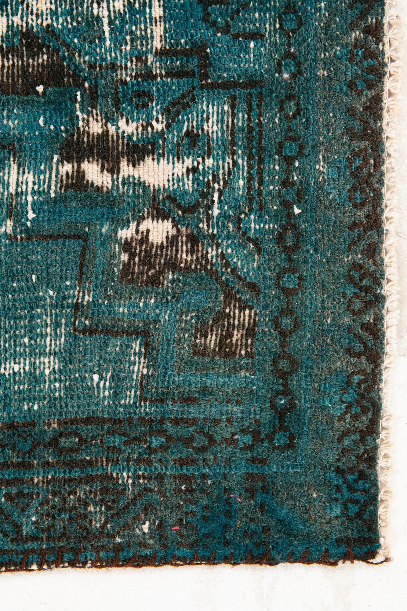 3' 1 x 6' 1 Hand Knotted Ultra Vintage Persian Wool Runner Rug