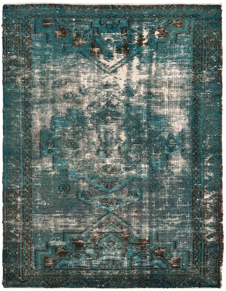 Detail image of 3' 1 x 6' 1 Hand Knotted Ultra Vintage Persian Wool Runner Rug