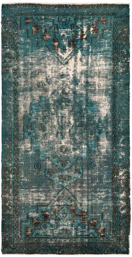3' 1 x 6' 1 Hand Knotted Ultra Vintage Persian Wool Runner Rug