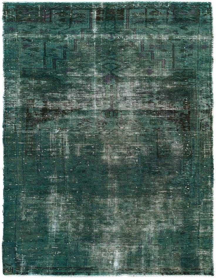 Detail image of 3' x 7' 7 Hand Knotted Ultra Vintage Persian Wool Runner Rug