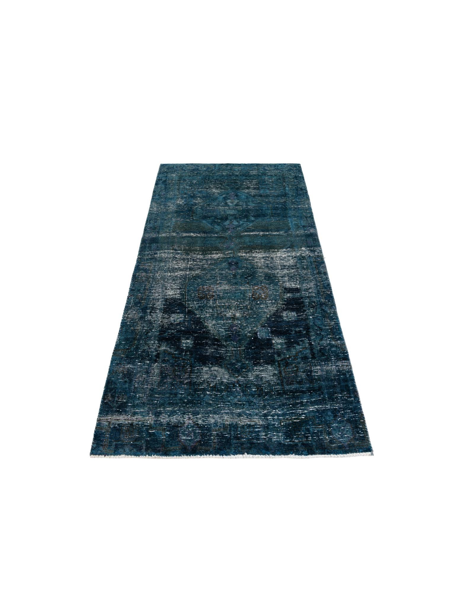 4' x 8' 9 Hand Knotted Ultra Vintage Persian Wool Runner Rug