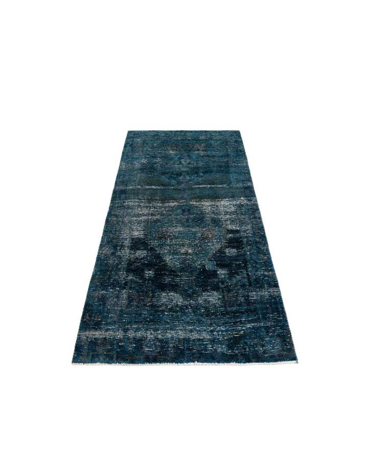 4' x 8' 9 Hand Knotted Ultra Vintage Persian Wool Runner Rug