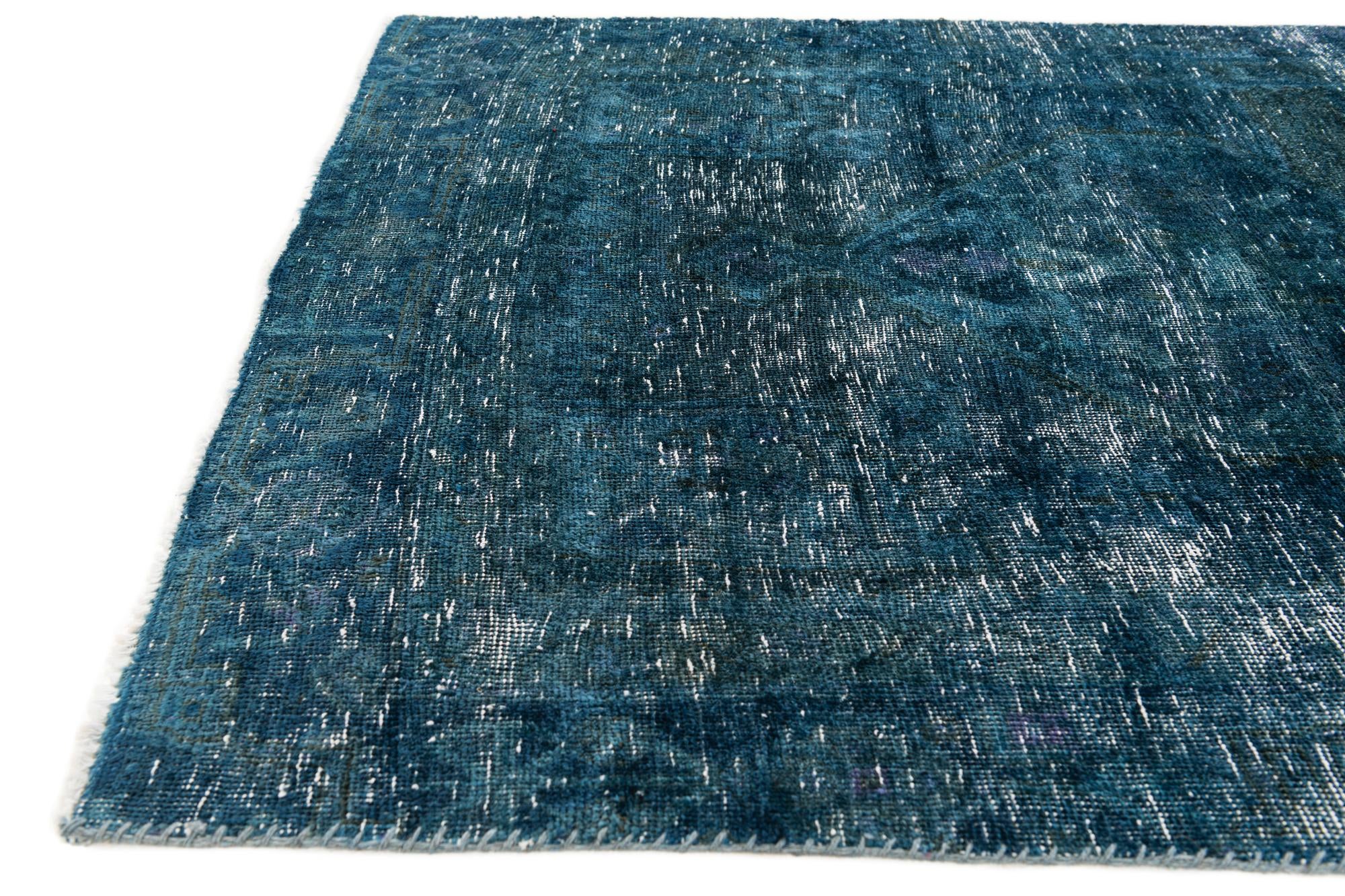 4' x 8' 9 Hand Knotted Ultra Vintage Persian Wool Runner Rug