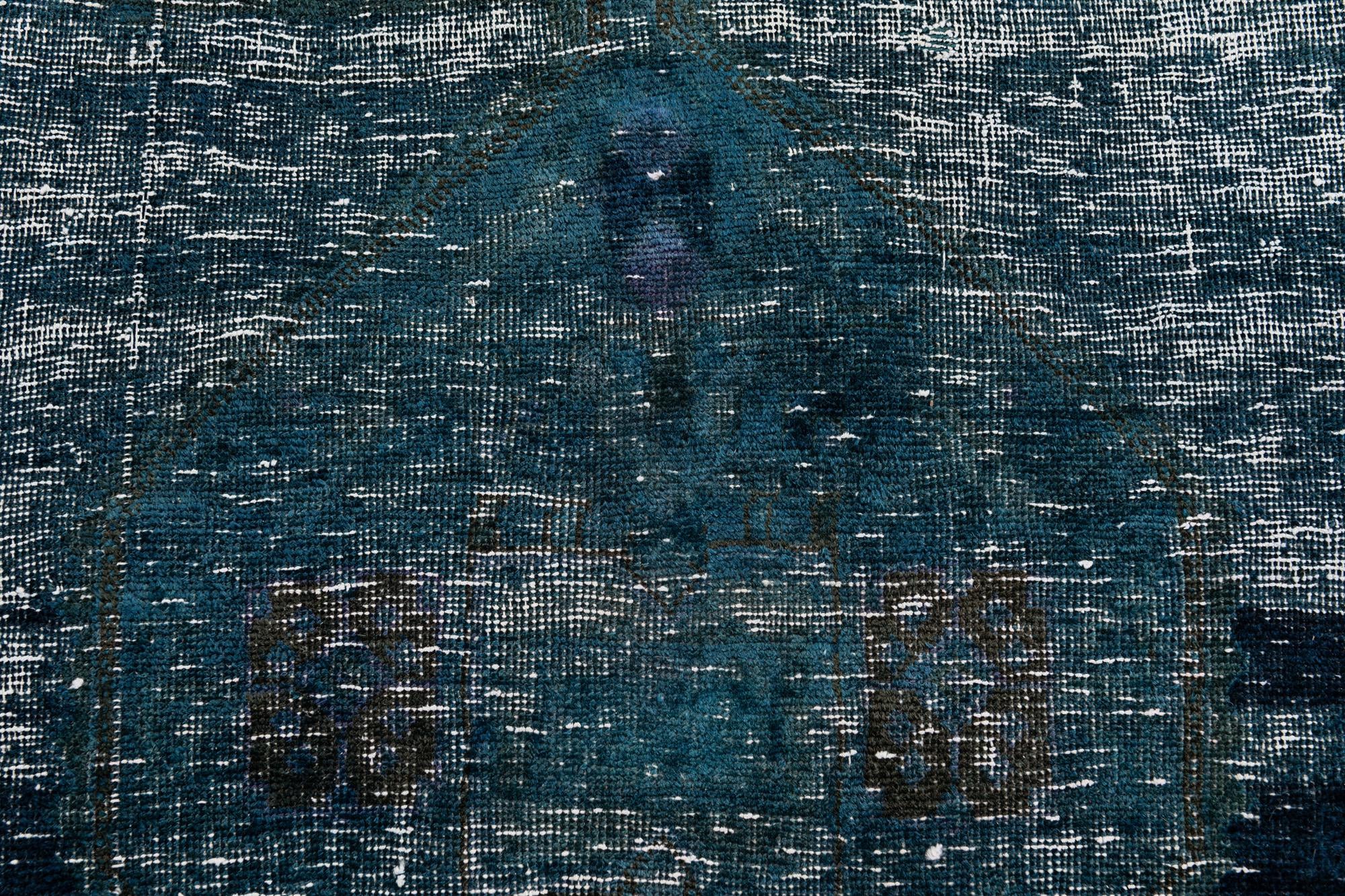 4' x 8' 9 Hand Knotted Ultra Vintage Persian Wool Runner Rug