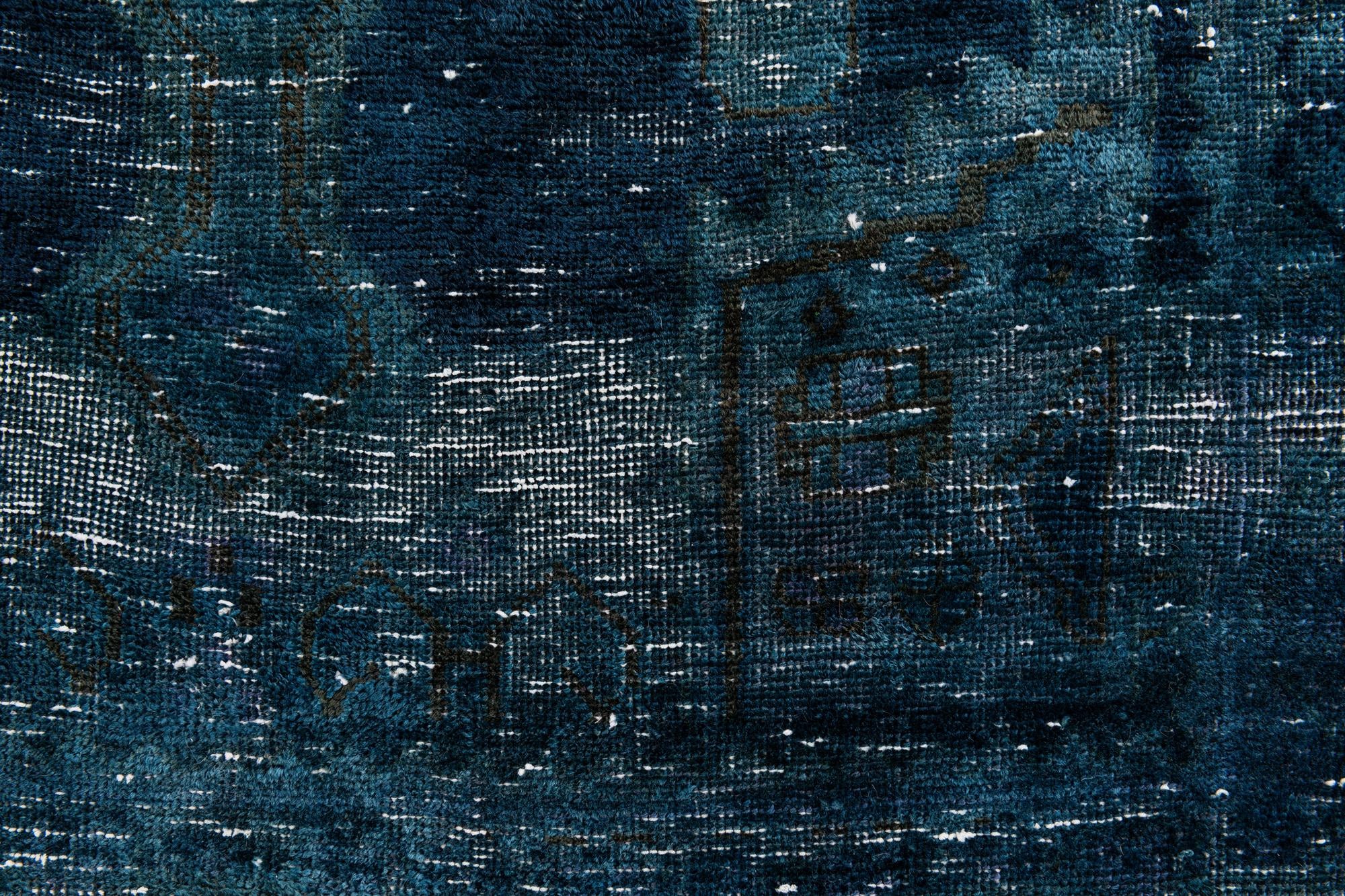 4' x 8' 9 Hand Knotted Ultra Vintage Persian Wool Runner Rug