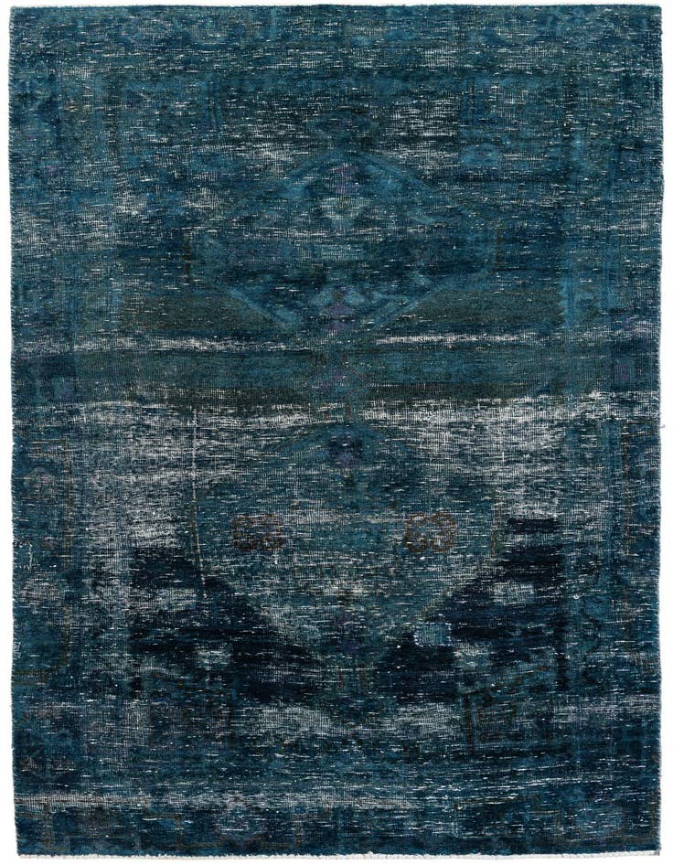Detail image of 4' x 8' 9 Hand Knotted Ultra Vintage Persian Wool Runner Rug
