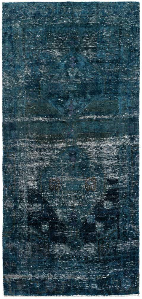 4' x 8' 9 Hand Knotted Ultra Vintage Persian Wool Runner Rug