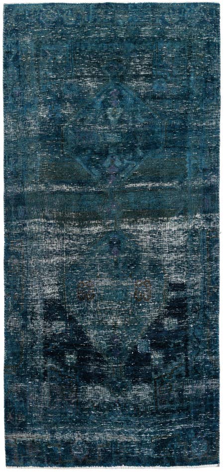 Detail image of 4' x 8' 9 Hand Knotted Ultra Vintage Persian Wool Runner Rug