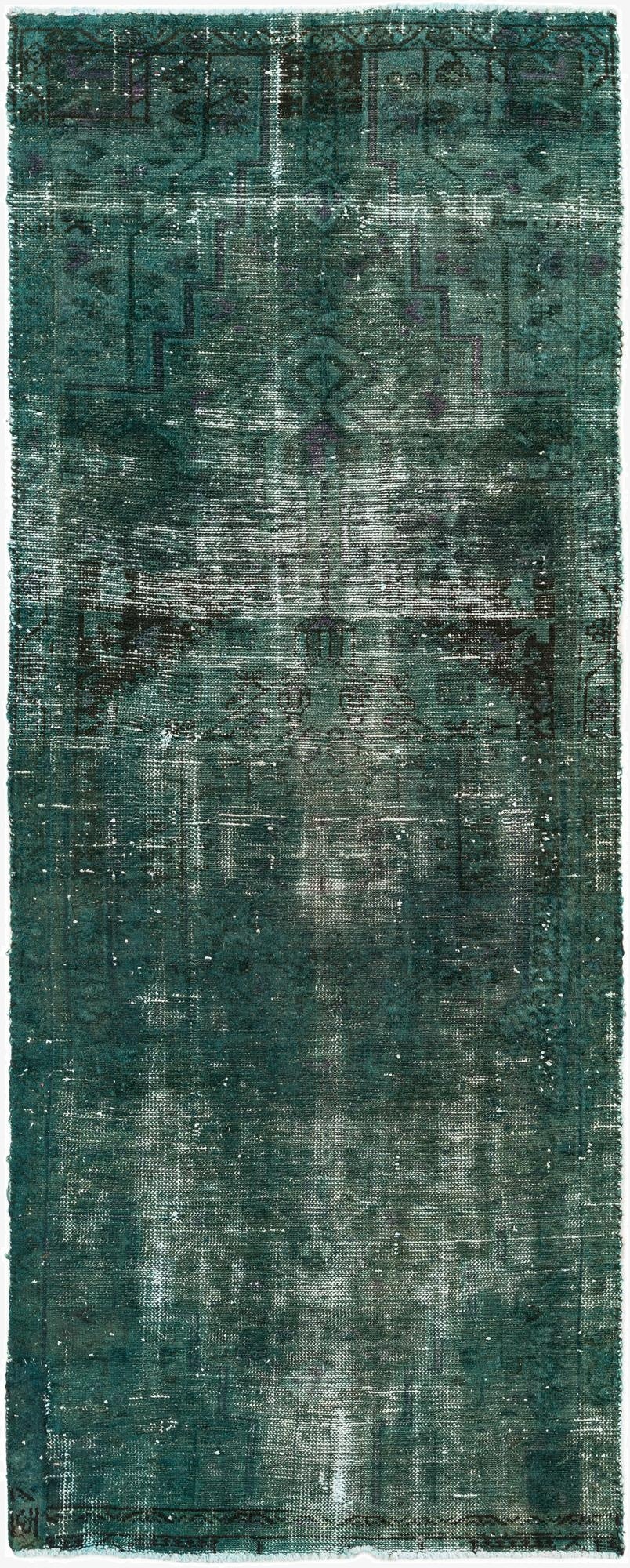 3' x 7' 7  Hand Knotted Ultra Vintage Persian Wool Runner Rug