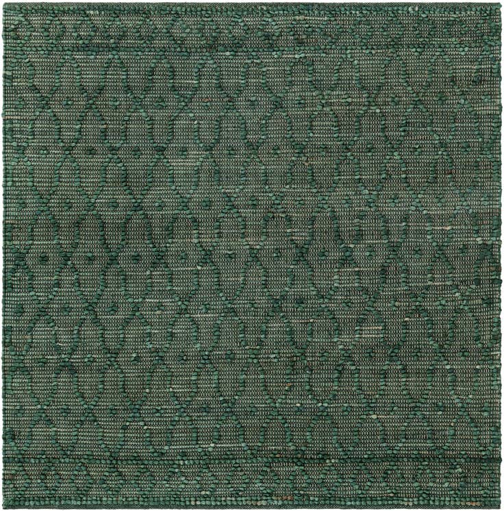 Detail image of 5' 3 x 5' 3 Hand Woven Larsa Jute Square Rug