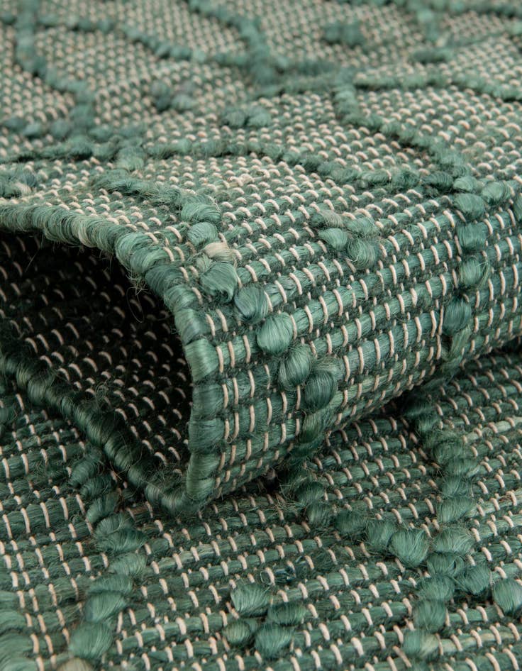 Detail image of 5' 3 x 5' 3 Hand Woven Larsa Jute Square Rug
