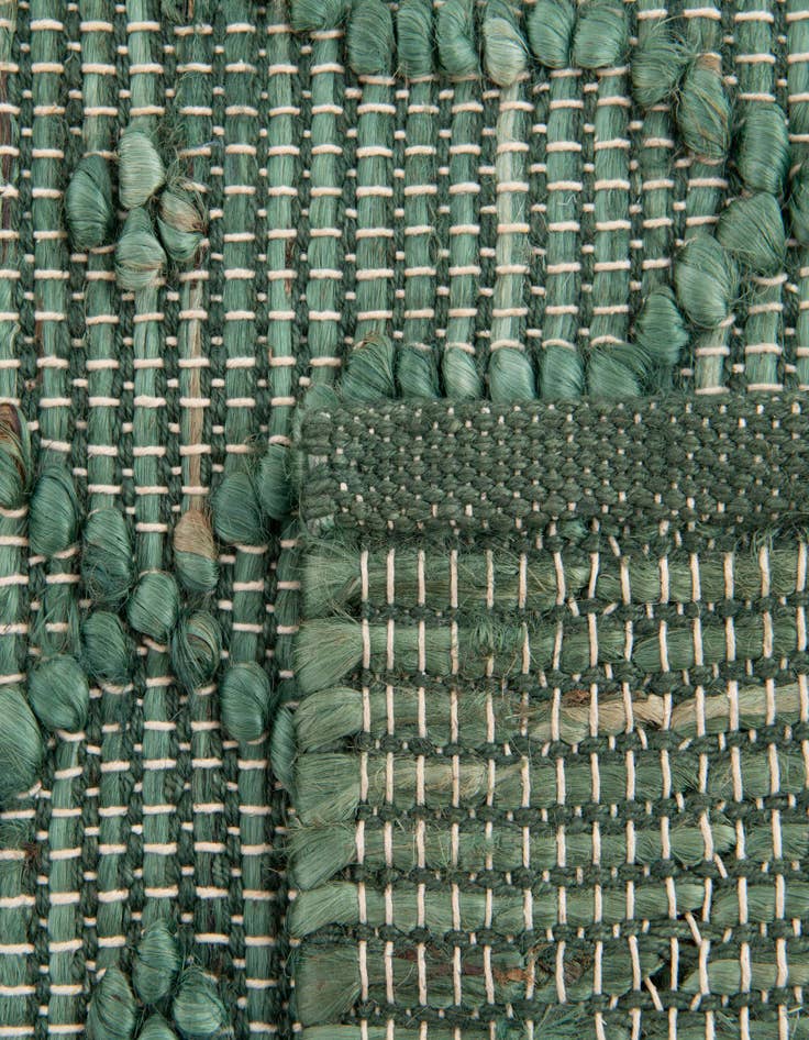 Detail image of 5' 3 x 5' 3 Hand Woven Larsa Jute Square Rug