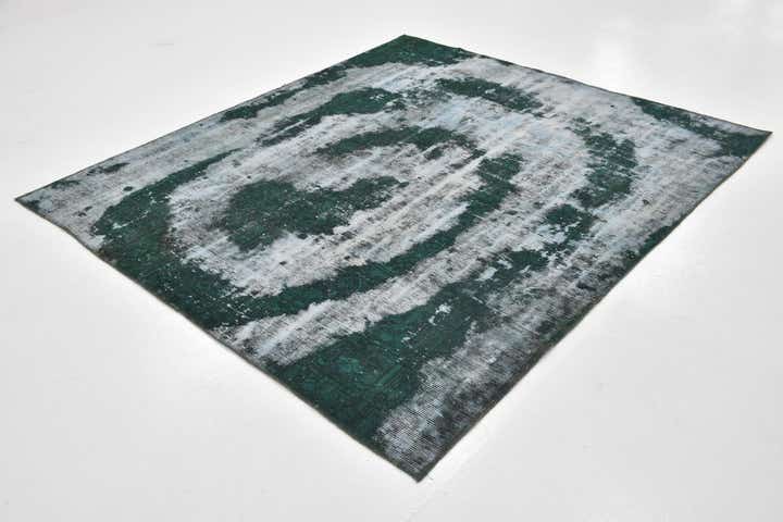 5' 10 x 6' 6 Hand Knotted Ultra Vintage Persian Wool Square Rug