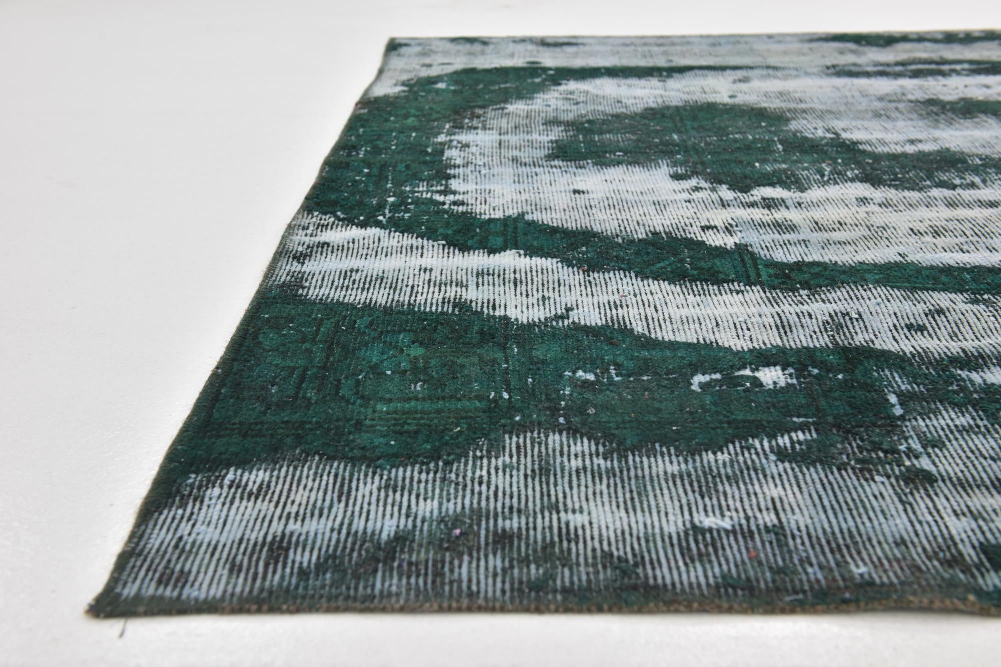 5' 10 x 6' 6 Hand Knotted Ultra Vintage Persian Wool Square Rug