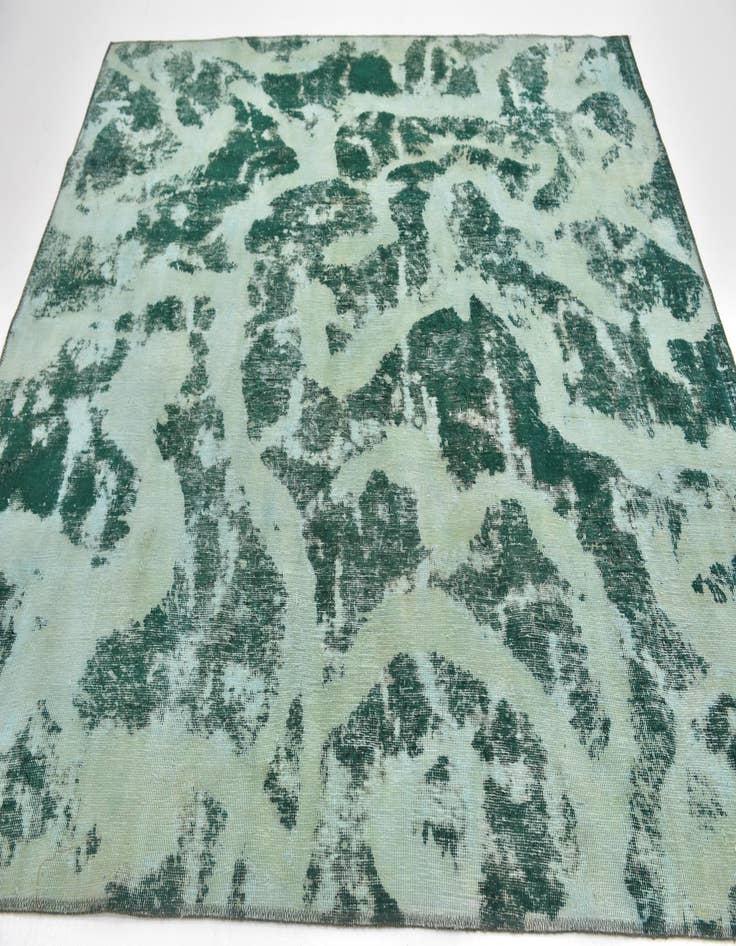 Detail image of 7' x 7' 10  Hand Knotted Ultra Vintage Persian Wool Square Rug