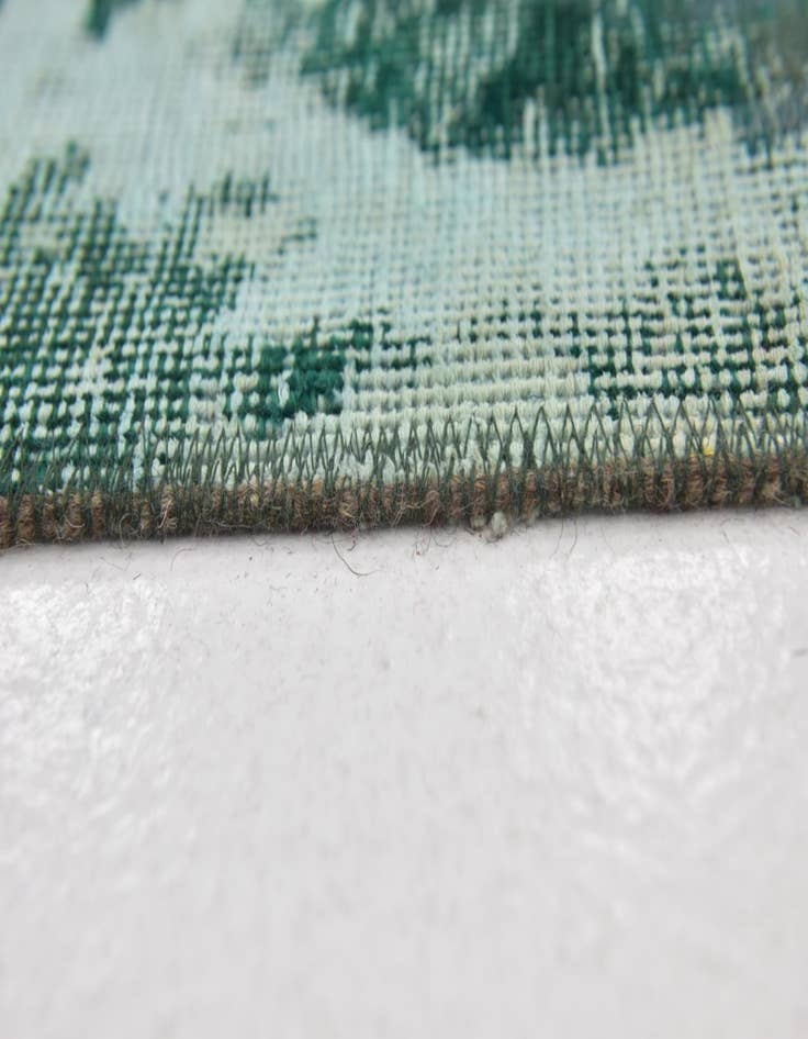 Detail image of 7' x 7' 10  Hand Knotted Ultra Vintage Persian Wool Square Rug