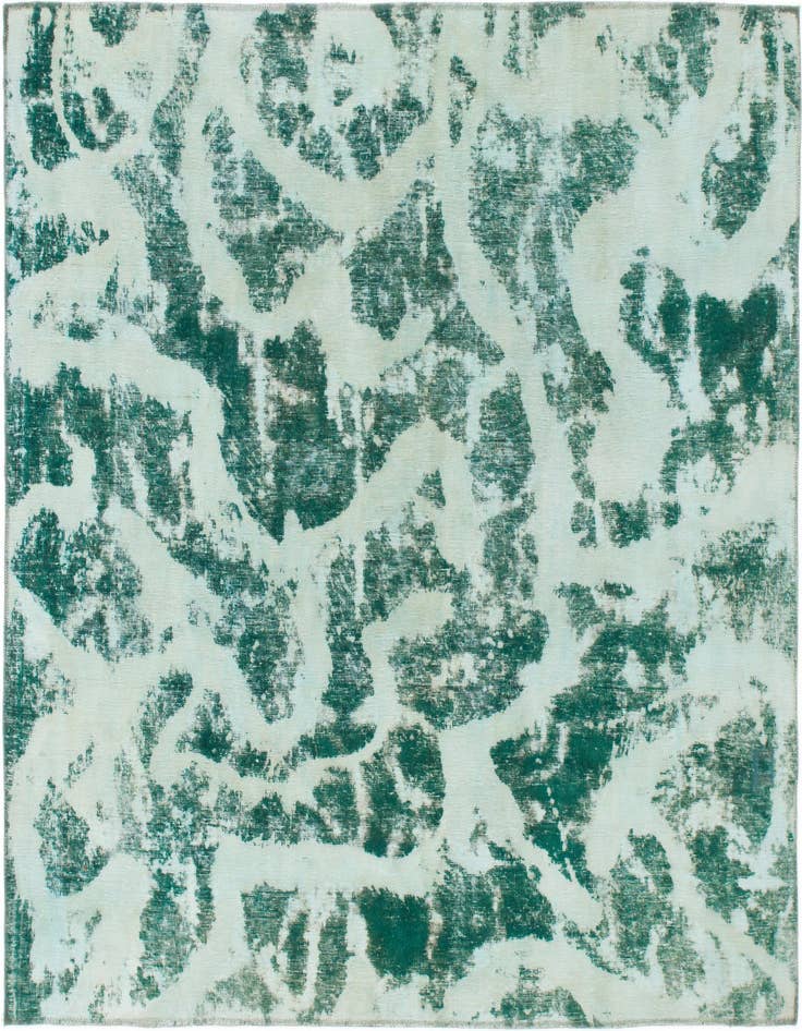 Detail image of 7' x 7' 10 Hand Knotted Ultra Vintage Persian Wool Square Rug