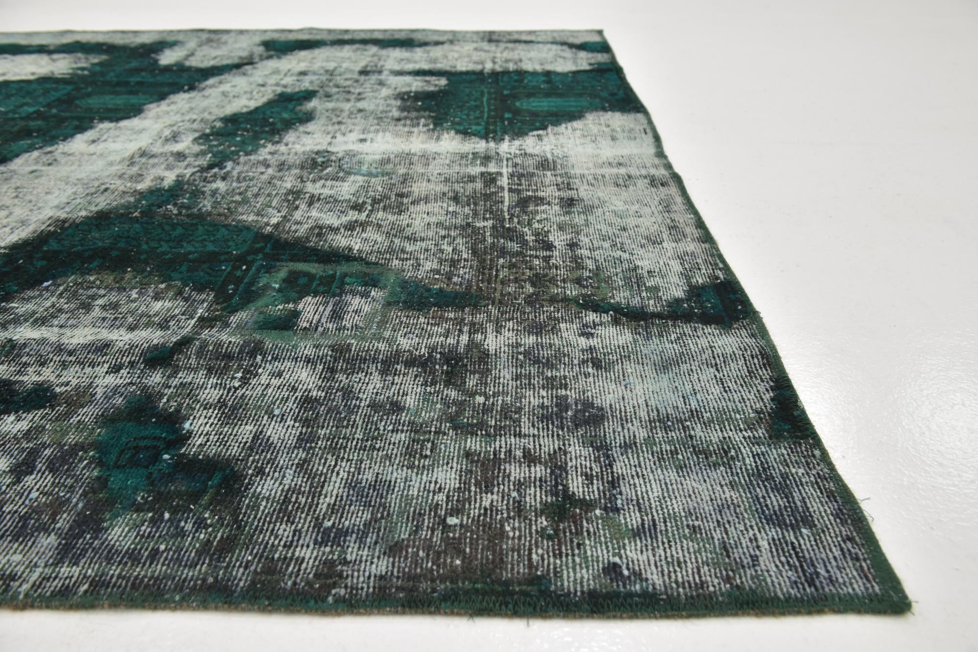 6' 3 x 6' 6 Hand Knotted Ultra Vintage Persian Wool Square Rug