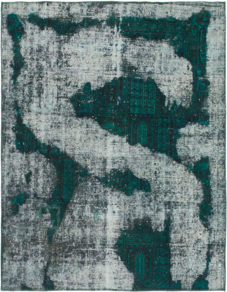 Detail image of 6' 3 x 6' 6 Hand Knotted Ultra Vintage Persian Wool Square Rug